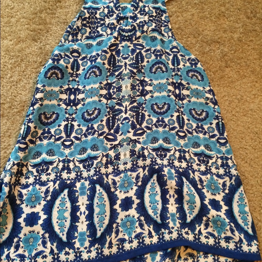 Beautiful blue floral halter top